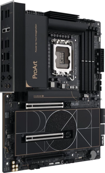 Материнская плата Asus PROART Z890-CREATOR WIFI Soc-1851 Intel Z890 4xDDR5 ATX AC`97 8ch(7.1) 1 x 10Gigabit + 1 x 2.5Gigabit RAID+HDMI+DP