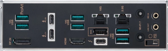 Материнская плата Asus PROART Z890-CREATOR WIFI Soc-1851 Intel Z890 4xDDR5 ATX AC`97 8ch(7.1) 1 x 10Gigabit + 1 x 2.5Gigabit RAID+HDMI+DP