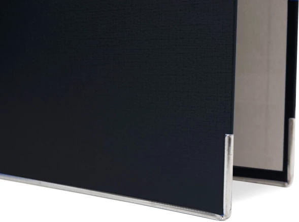 Папка-регистратор Silwerhof A4 75мм ПВХ/бумага черный мет.окант. сборная (упак.:2шт)