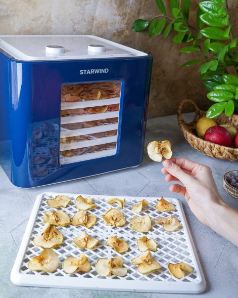 Сушка для фруктов и овощей Starwind SFD6431 6под. 400Вт синий