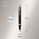 Ручка шариков. Parker IM Core K321 (CW1931665) Black CT M син. черн. подар.кор.