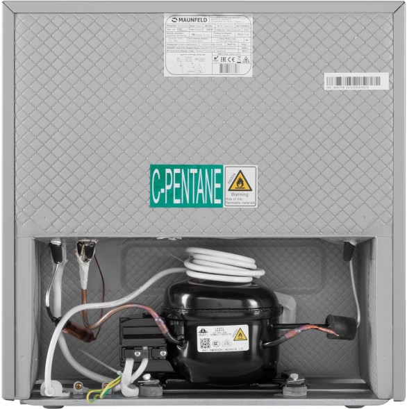 Холодильник Maunfeld MFF50SL 1-нокамерн. серебристый мат.