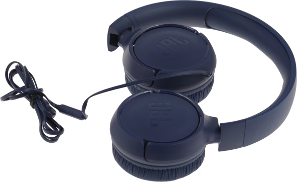 Гарнитура накладные JBL Tune 500 1.187м синий проводные оголовье (JBLT500BLU)