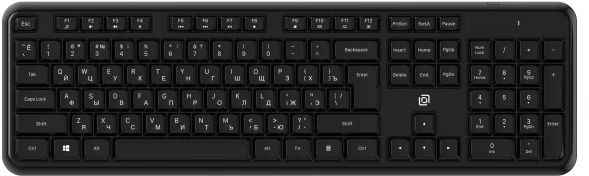 Клавиатура Оклик K888W черный USB беспроводная Multimedia (2066181)