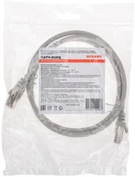 Патч-корд Rexant 02-0210-1 F/UTP RJ-45 вил.-вилка RJ-45 кат.6 1м серый LSZH