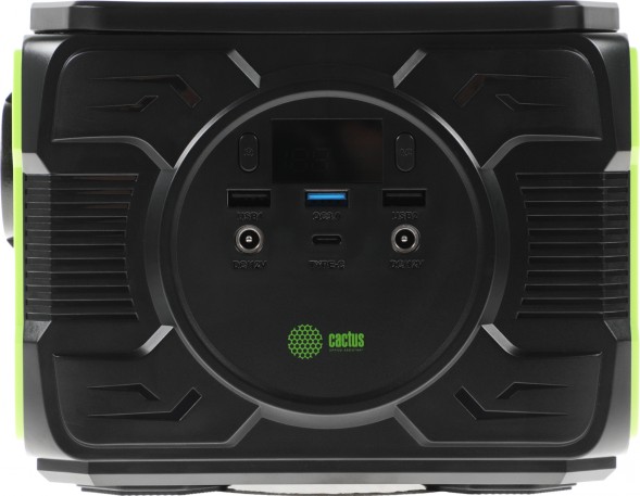 Электростанция портативная Cactus CS-PCS144-EC5 40000mAh 5A 2xUSB черный/зеленый