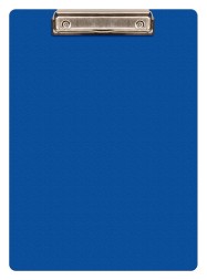 Папка-планшет Бюрократ -PD6004/BLUE A4 пластик 1.2мм синий