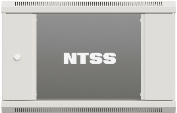 Шкаф коммутационный NTSS Премиум (NTSS-W9U6060GS-2) настенный 9U 600x600мм пер.дв.стекл 60кг серый 500мм 22кг 220град. 500мм IP20 сталь