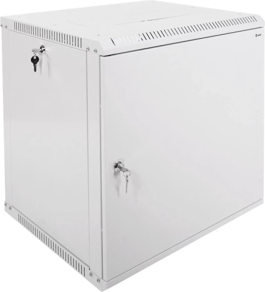 Шкаф коммутационный ЦМО (ШРН-12.500.1) настенный 12U 600x529мм пер.дв.стал.лист 200кг серый 470мм 18кг 180град. 612мм металл