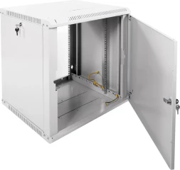 Шкаф коммутационный ЦМО (ШРН-12.500.1) настенный 12U 600x529мм пер.дв.стал.лист 200кг серый 470мм 18кг 180град. 612мм металл