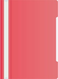 Папка-скоросшиватель Бюрократ -PS20RASP A4 прозрач.верх.лист пластик малиновый 0.12/0.16