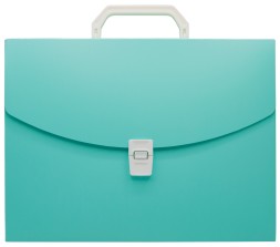 Портфель Бюрократ Pastel PASTPP01GRN 1 отдел. A4 пластик 0.7мм мятный