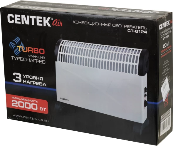 Конвектор Centek CT-6124 2000Вт белый/черный