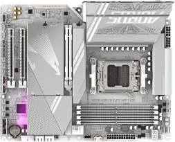 Материнская плата Gigabyte X870 A ELITE WF7 ICE SocketAM5 AMD X870 4xDDR5 ATX AC`97 8ch(7.1) 2.5Gg RAID+HDMI