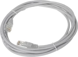 Патч-корд Lanmaster TWT-45-45-3.0-GY UTP RJ-45 вил.-вилка RJ-45 кат.5E 3м серый ПВХ (уп.:1шт)