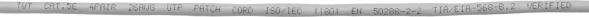 Патч-корд Lanmaster TWT-45-45-3.0-GY UTP RJ-45 вил.-вилка RJ-45 кат.5E 3м серый ПВХ (уп.:1шт)