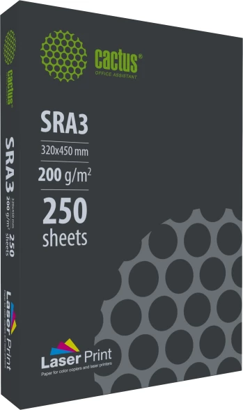 Бумага Cactus CS-LPSRA3200250 SRA3/200г/м2/250л./белый CIE170% для лазерной печати