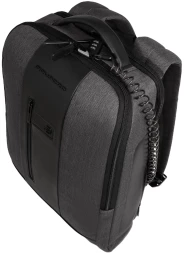 Рюкзак мужской Piquadro Brief2 CA4818BR2/GRN серый/черный нейлон/натур.кожа