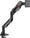 Кронштейн для мониторов Ultramounts UM743BG черный/серый 24&amp;quot;-57&amp;quot; макс.30кг крепление к столешнице поворот и наклон