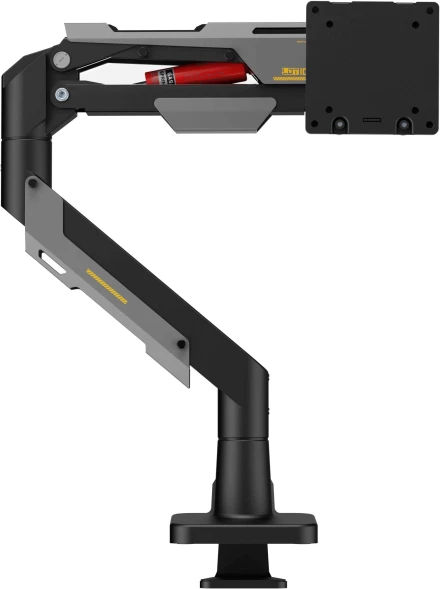 Кронштейн для мониторов Ultramounts UM743BG черный/серый 24&amp;quot;-57&amp;quot; макс.30кг крепление к столешнице поворот и наклон