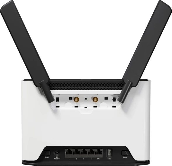Роутер беспроводной MikroTik Chateau LTE18 ax (S53UG+5HAXD2HAXD-TC&amp;amp;EG18-EA) AX1800 100/1000/2500BASE-T/3G/4G/5G cat.18 белый