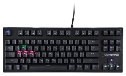 Клавиатура SunWind SW-K900G механическая черный USB Multimedia for gamer LED