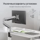 Кронштейн для мониторов ЖК Digma D-MM301 серый 17&amp;quot;-45&amp;quot; макс.15кг крепление к столешнице поворот и наклон