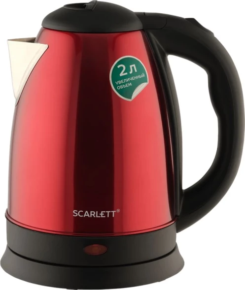 Чайник электрический Scarlett SC-EK21S76 2л. 1800Вт красный корпус: металл