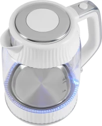 Чайник электрический Vitek VT-WK1059 1.7л. 2200Вт белый корпус: стекло/пластик