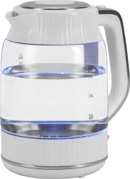 Чайник электрический Vitek VT-WK1059 1.7л. 2200Вт белый корпус: стекло/пластик