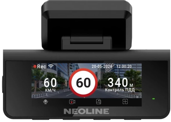 Видеорегистратор Neoline Argus Dual черный 2160x3840 140гр. GPS внутренняя память:256Mb карта в комплекте:64Gb Sigmastar SSG86296