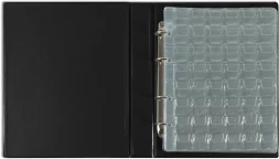 Папка на 4-х D-кольцах Silwerhof Create верт. ПВХ 0.6мм черный