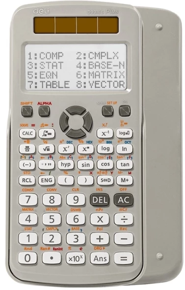 Калькулятор научный Deli ED991ES серый 10+2-разр.
