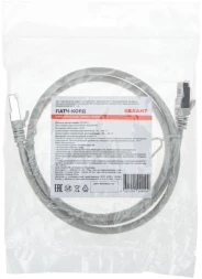 Патч-корд Rexant 02-0390-1 S/FTP RJ-45 вил.-вилка RJ-45 кат.6A 1м серый LSZH