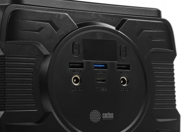 Электростанция портативная Cactus CS-PCS172 48000mAh 5A 2xUSB черный/серый