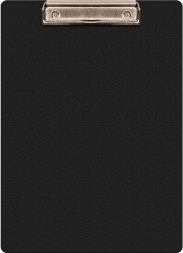 Папка-планшет Бюрократ -PD6004/BLCK A4 пластик 1.2мм черный