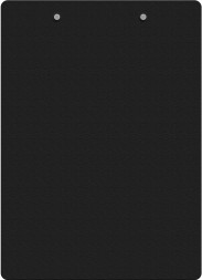 Папка-планшет Бюрократ -PD6004/BLCK A4 пластик 1.2мм черный