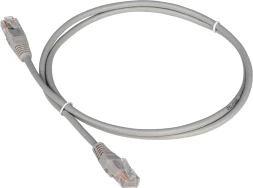 Патч-корд Lanmaster TWT2-45-45-0.5-GY UTP RJ-45 вил.-вилка RJ-45 кат.5E 0.5м серый ПВХ