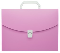 Портфель Бюрократ Pastel PASTPP01PINK 1 отдел. A4 пластик 0.7мм розовый