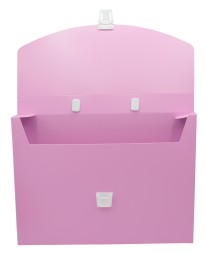 Портфель Бюрократ Pastel PASTPP01PINK 1 отдел. A4 пластик 0.7мм розовый
