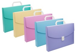 Портфель Бюрократ Pastel PASTPP01PINK 1 отдел. A4 пластик 0.7мм розовый