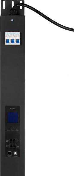 Блок распределения питания Lanmaster TWT-PDVMT3-6X36-16A верт.размещ. 6xC19 36xC13 с мониторингом 16A IEC 309 3м