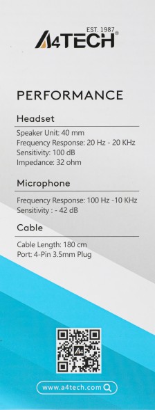 Наушники с микрофоном A4Tech Fstyler FH100i черный 1.8м накладные оголовье (FH100I (STONE BLACK))