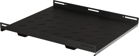 Полка стационарная Lanmaster TWT-CBB-S4-12/100 1U нагр.:100кг. 852мм черный