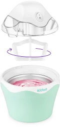 Мороженица Kitfort КТ-1835 7Вт 500мл. мятный/белый