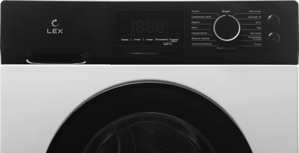 Стиральная машина Lex LWM08012WBLID класс: A+++ загр.фронтальная макс.:8кг белый инвертер