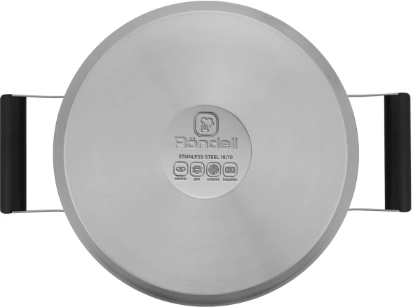 Кастрюля Rondell Bayoneta RDS-1808 5.1л. d=24см (с крышкой) стальной