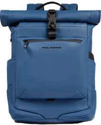 Рюкзак Piquadro Corner 2.0 CA6291C2OW/AV роллтоп серо-голубой полиуретан/полиэстер