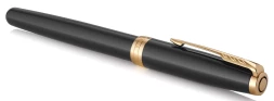 Ручка роллер Parker Sonnet Core T530 (1931496) LaqBlack GT F черн. черн. подар.кор.