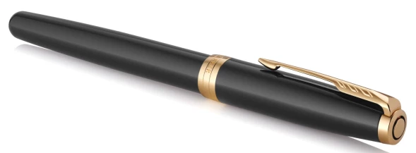 Ручка роллер Parker Sonnet Core T530 (1931496) LaqBlack GT F черн. черн. подар.кор.